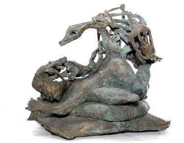 Original Figurative Classical mythology Sculpture by Remigiusz Dulko