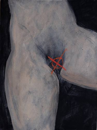 Original Abstract Nude Paintings by Nastya Didenko