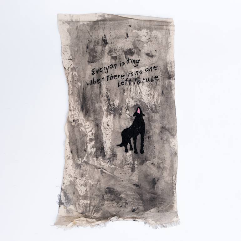 Original Abstract Expressionism Animal Painting by Nastya Didenko