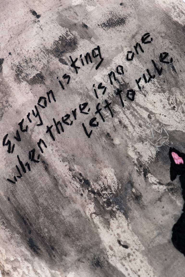 Original Abstract Expressionism Animal Painting by Nastya Didenko