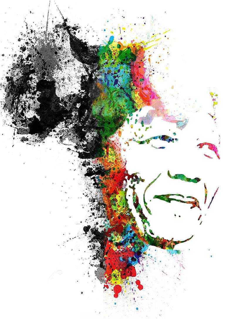 Art Print - Mandela Mixed Media by Fabio do Prado