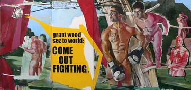 GRANT WOOD SEZ TO WORLD: COME OUT FIGHTING (#1681-1571-1537) thumb