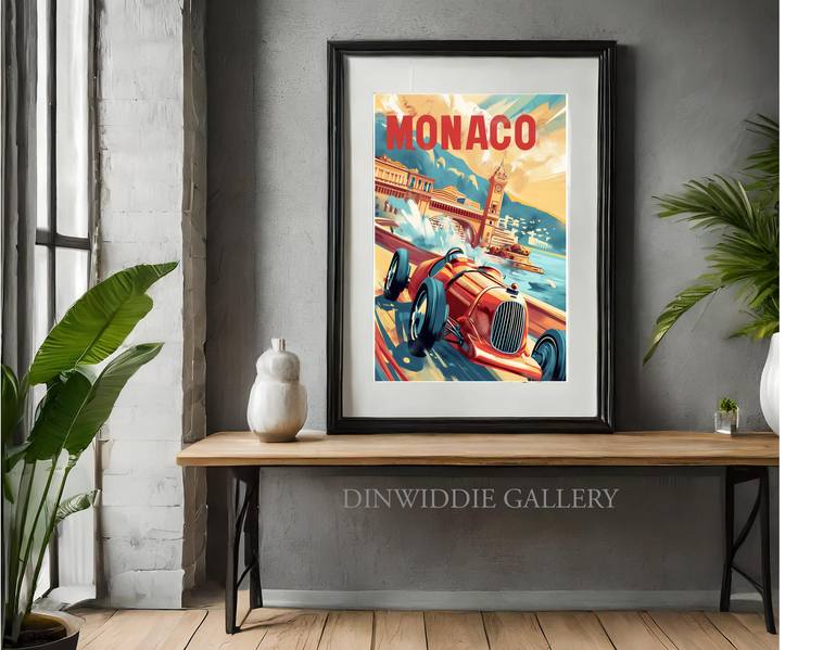Original Abstract Car Digital by Dean Kirkland