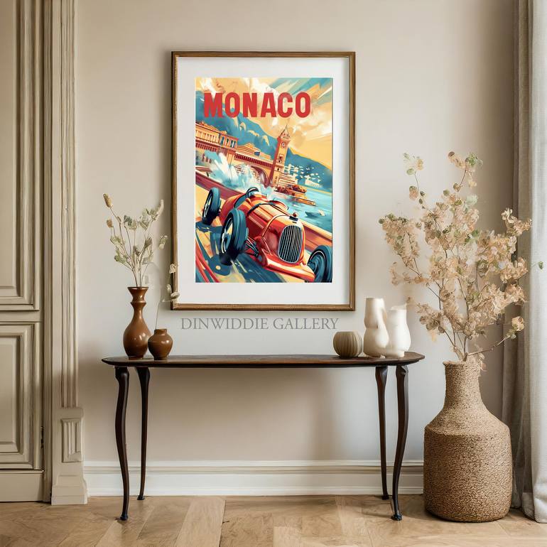 Original Abstract Car Digital by Dean Kirkland
