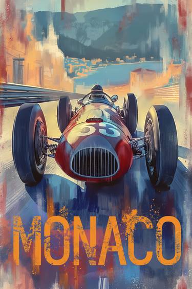Original Abstract Car Digital by Dean Kirkland