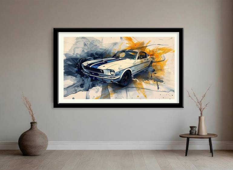 Original Abstract Car Digital by Dean Kirkland