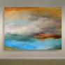 Evocative of drifting through clouds with a parting that exposes the landscape below. A mixture of mystery and joy.