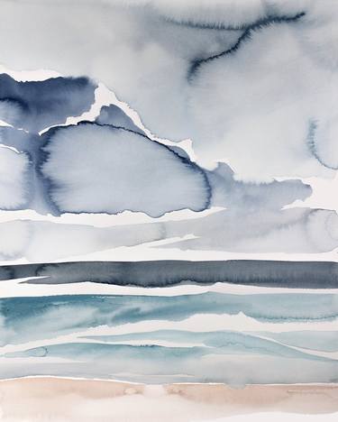 Print of Abstract Beach Paintings by Elizabeth Becker