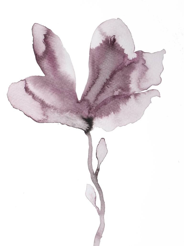 Print of Expressionism Floral Paintings by Elizabeth Becker