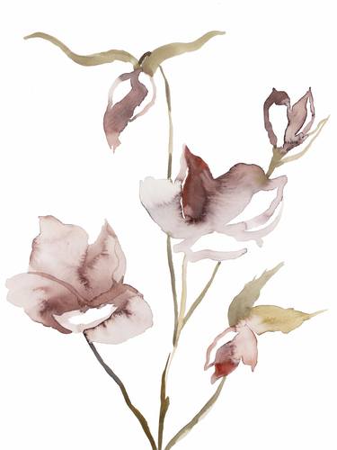 Original Expressionism Botanic Paintings by Elizabeth Becker