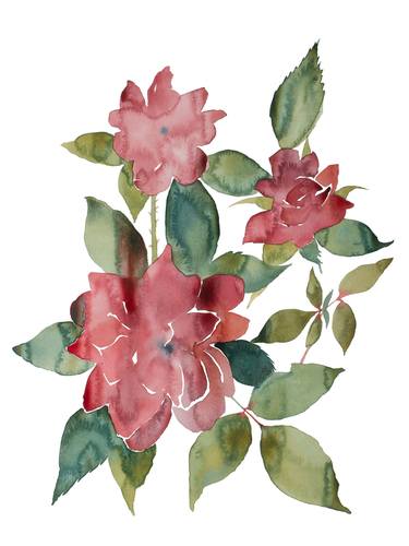 Print of Floral Paintings by Elizabeth Becker