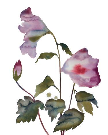 Print of Expressionism Floral Paintings by Elizabeth Becker