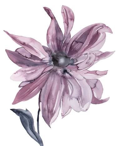Original Expressionism Floral Painting by Elizabeth Becker
