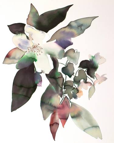 Original Expressionism Floral Paintings by Elizabeth Becker