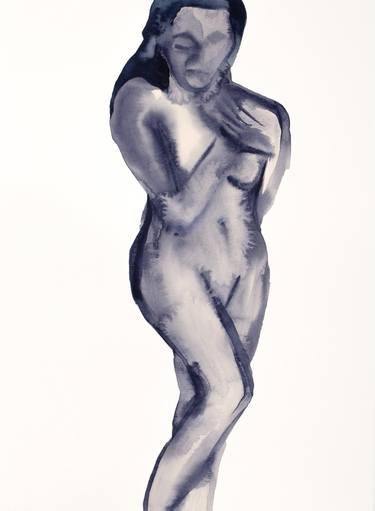 Original Minimalism Nude Paintings by Elizabeth Becker