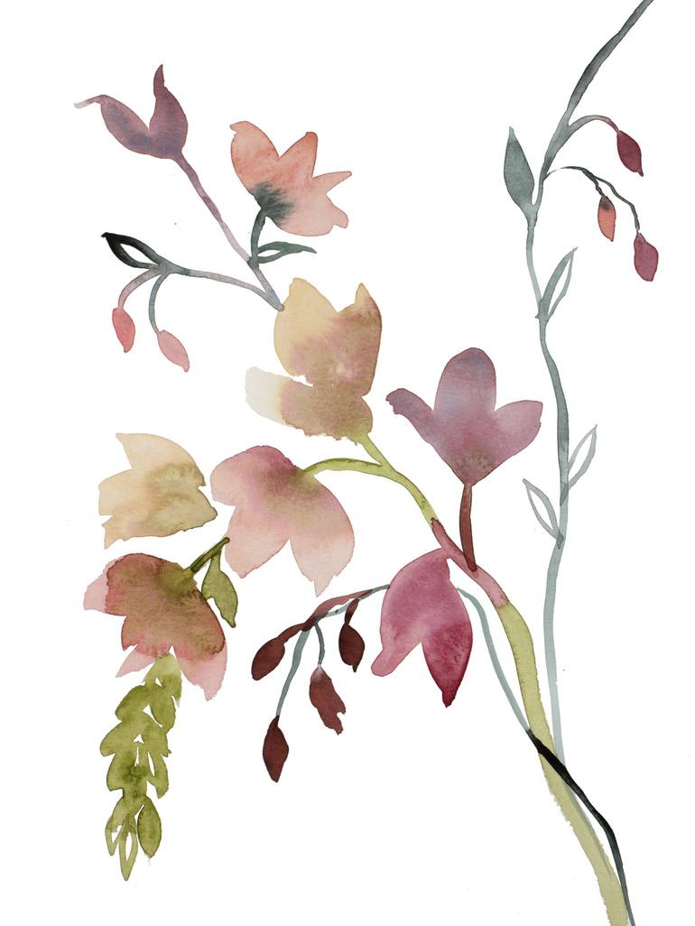 Print of Expressionism Botanic Paintings by Elizabeth Becker
