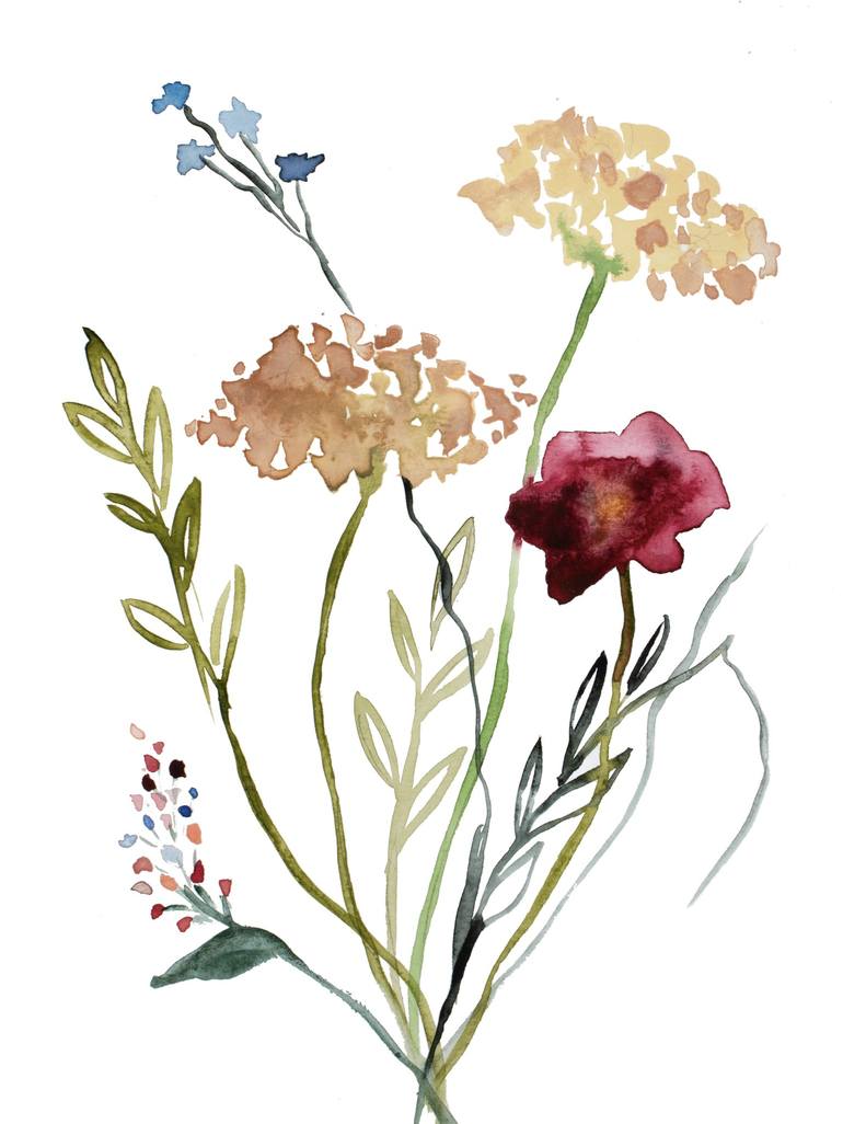 Print of Expressionism Botanic Paintings by Elizabeth Becker