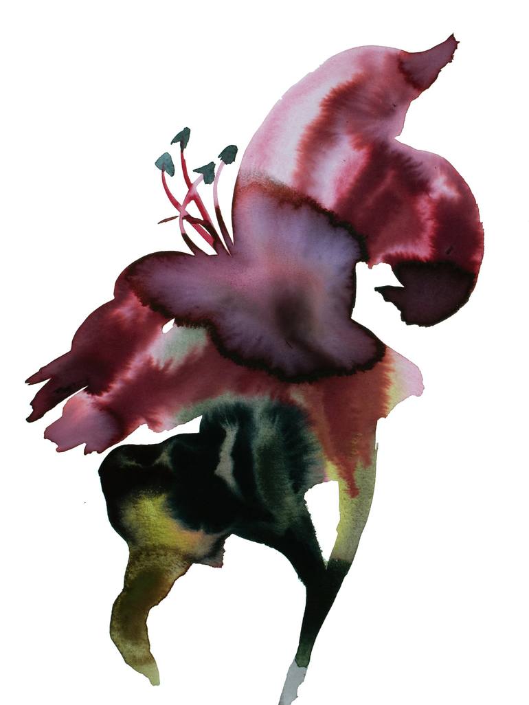 Print of Expressionism Botanic Paintings by Elizabeth Becker