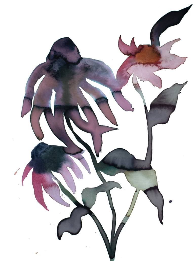 Print of Expressionism Botanic Paintings by Elizabeth Becker