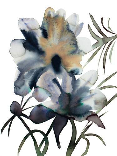Original Expressionism Botanic Painting by Elizabeth Becker