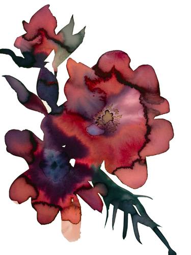 Original Expressionism Botanic Painting by Elizabeth Becker