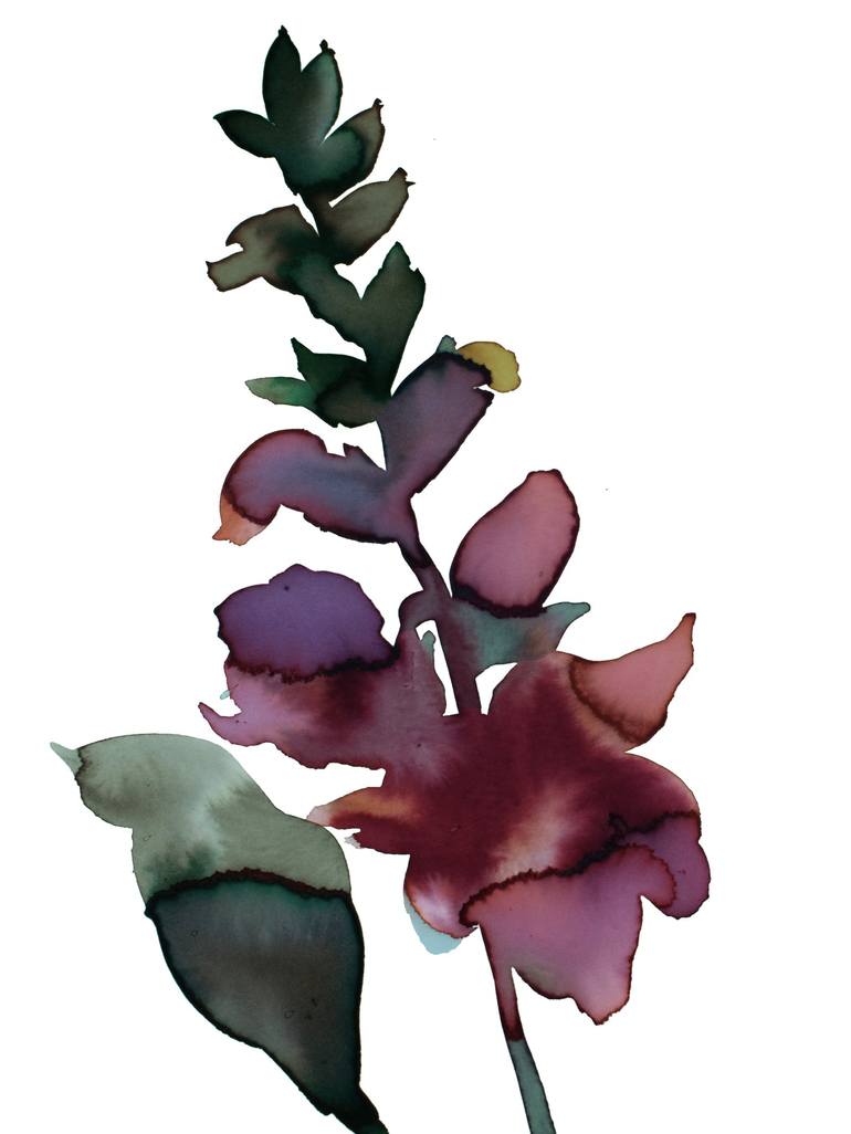 Print of Expressionism Botanic Paintings by Elizabeth Becker