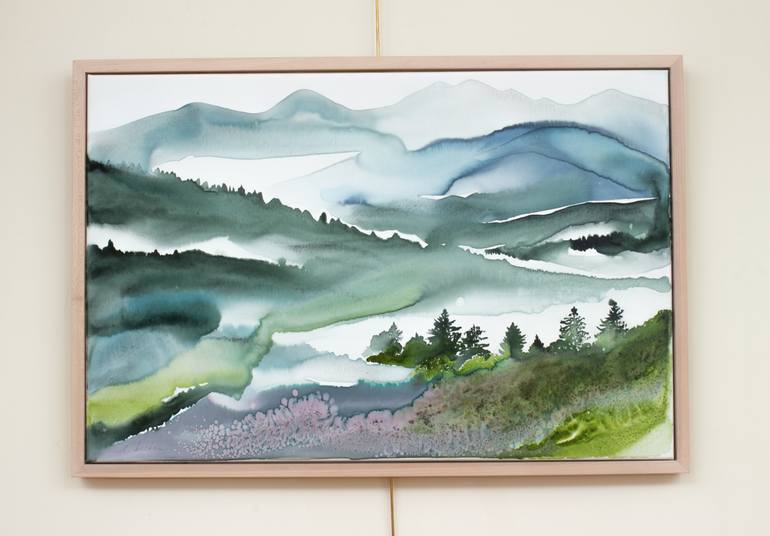 Original Abstract Expressionism Abstract Painting by Elizabeth Becker