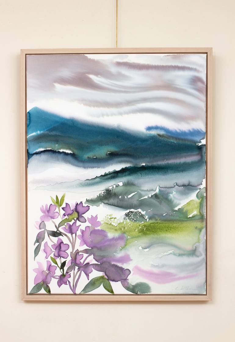 Original Abstract Expressionism Abstract Painting by Elizabeth Becker