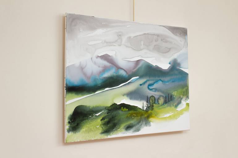 Original Abstract Expressionism Abstract Painting by Elizabeth Becker