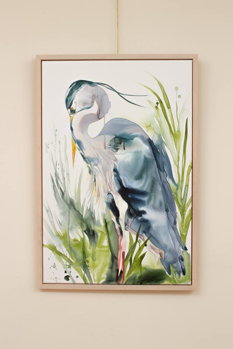 Original Abstract Expressionism Animal Painting by Elizabeth Becker