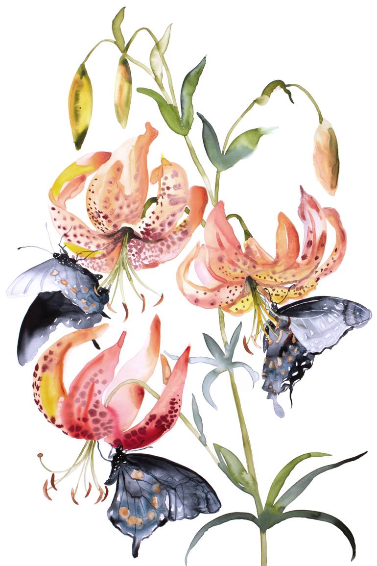 Tiger Lily paintings | Saatchi Art
