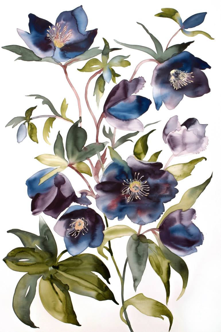 その他 lily Rose Study No. 87 Painting by Elizabeth Becker | Saatchi Art
