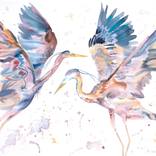 Herons in Flight No. 9 by Elizabeth Becker