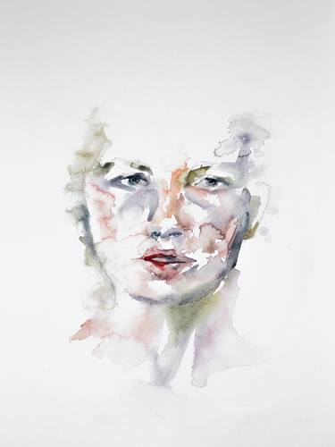 Print of Abstract Portrait Paintings by Elizabeth Becker
