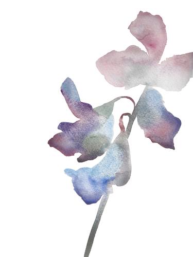 Print of Minimalism Floral Paintings by Elizabeth Becker