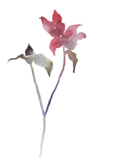 Print of Abstract Botanic Paintings by Elizabeth Becker