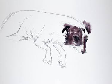 Print of Dogs Paintings by Elizabeth Becker
