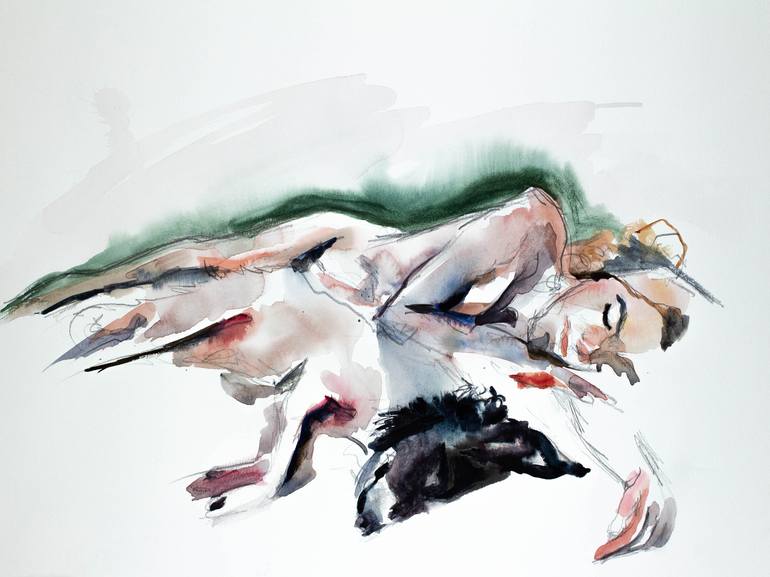 Print of Abstract Nude Paintings by Elizabeth Becker