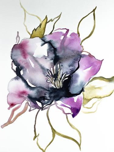 Original Abstract Floral Paintings by Elizabeth Becker
