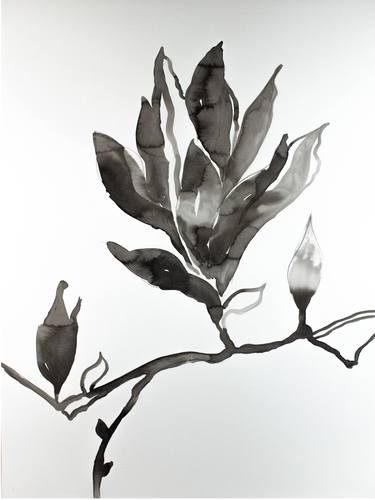 Original Abstract Botanic Paintings by Elizabeth Becker