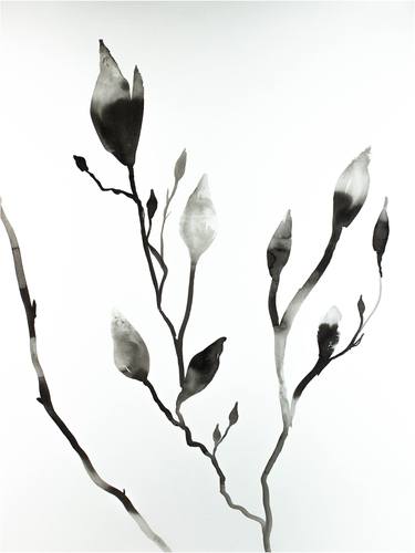 Print of Abstract Botanic Paintings by Elizabeth Becker