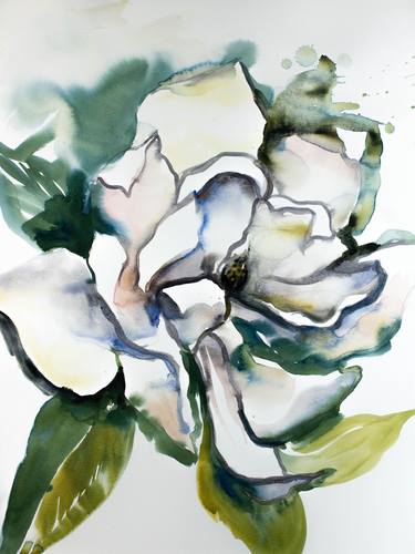 Print of Abstract Botanic Paintings by Elizabeth Becker