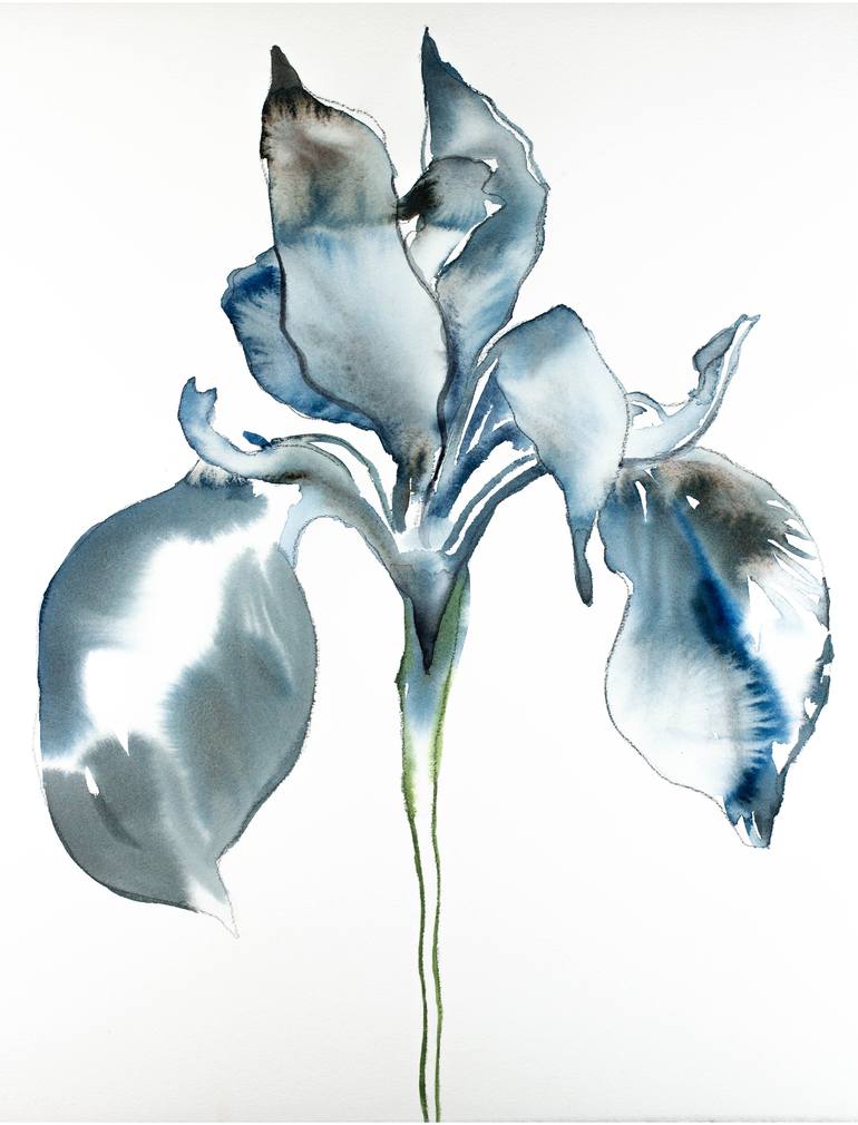 Iris No. 76 Painting by Elizabeth Becker | Saatchi Art