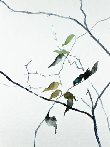 Print of Abstract Botanic Paintings by Elizabeth Becker