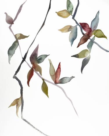 Original Abstract Botanic Paintings by Elizabeth Becker