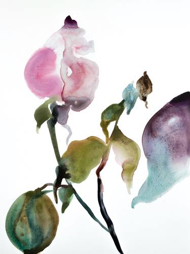 Original Abstract Floral Paintings by Elizabeth Becker