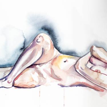 Original Expressionism Nude Paintings by Elizabeth Becker