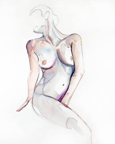 Print of Expressionism Nude Paintings by Elizabeth Becker