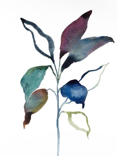 Print of Minimalism Botanic Paintings by Elizabeth Becker