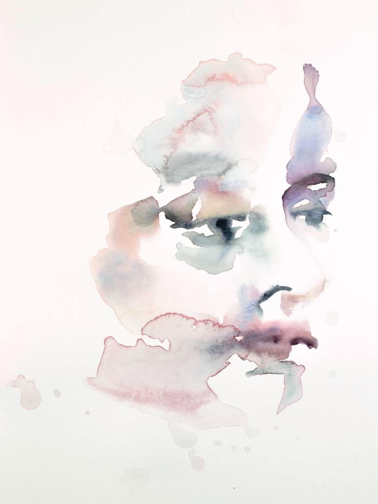 Print of Abstract Portrait Paintings by Elizabeth Becker
